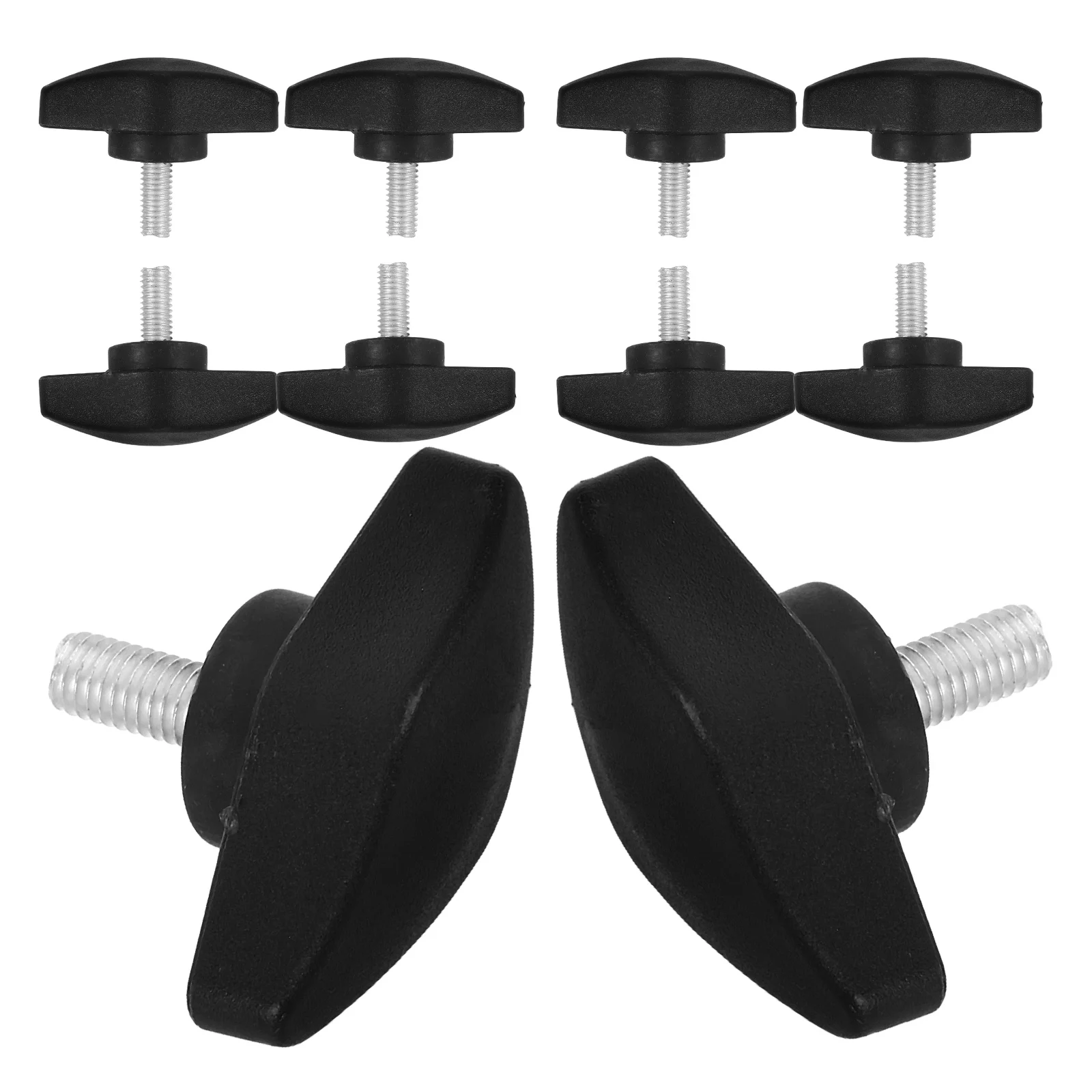 

10 Pcs Microphone Stand Screw Plate Coarse Thread Thumb Screws Fixing Plastic Fastening