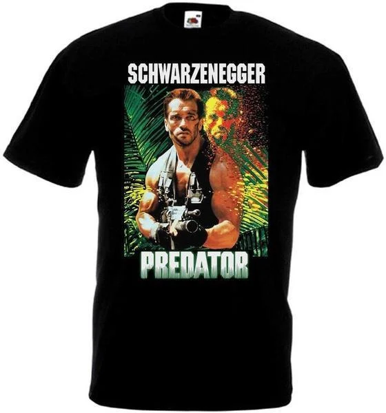 Predator Men Poster T-shirt Summer Fashion Funny Printing Casual 100%Cotton T Shirt