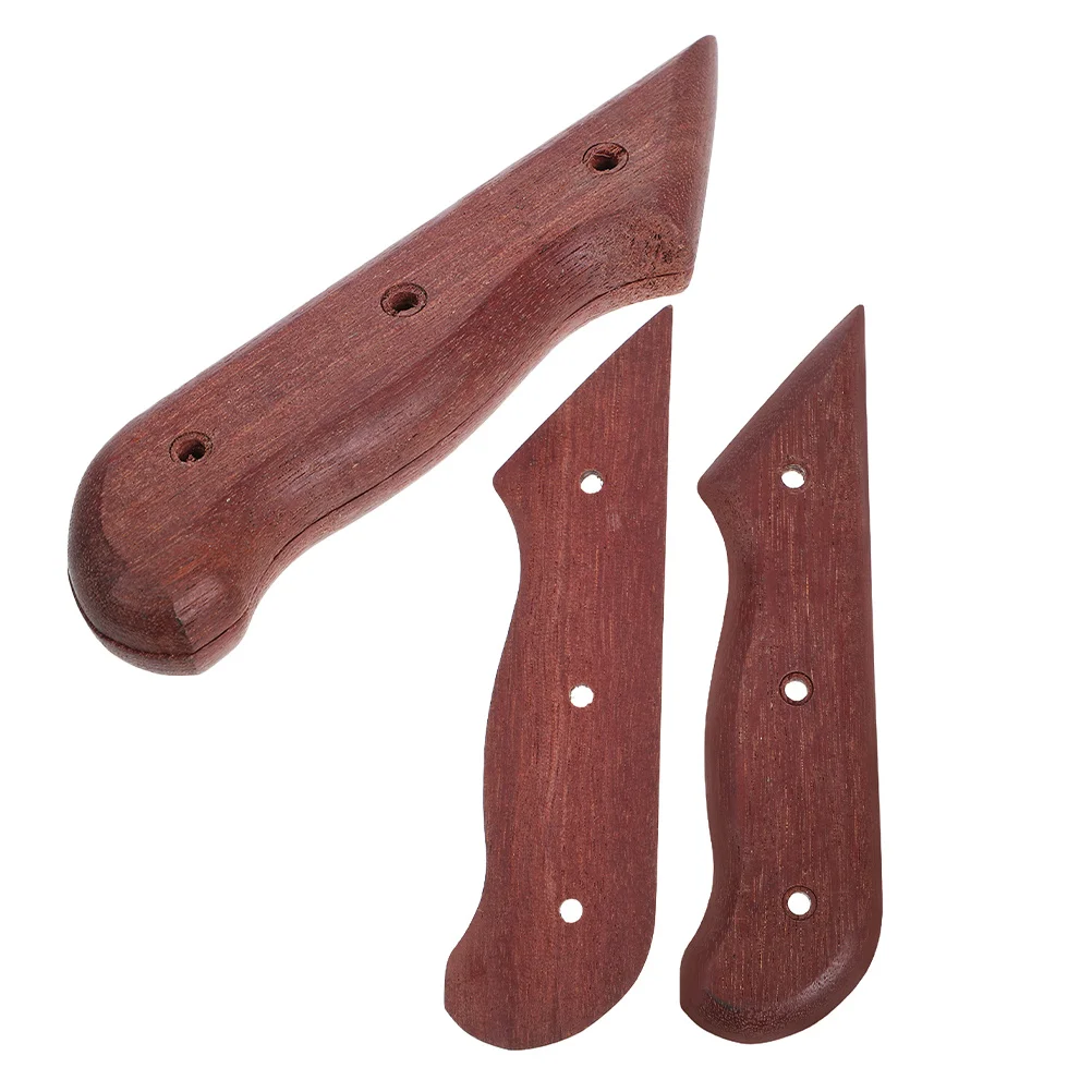 

2Pcs Wood Knife Handle Replacement Sturdy Grip Accessory Enhance Precision Kitchen Cutter Repair Parts DIY Tools
