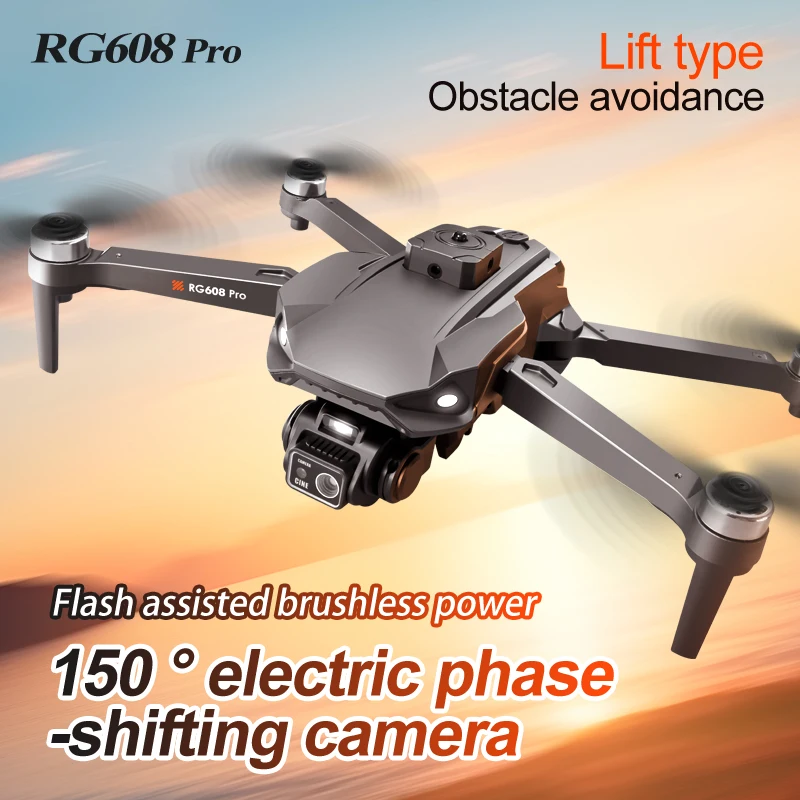 RG608 PRO Uav HD 8K Dual Camera Uav Optical Flow Dual Camera Lift Obstacle Avoidance Aircraft Night Aerial Photography z