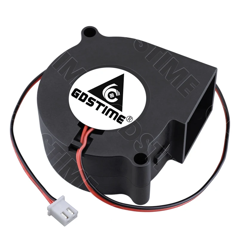 1Pcs Gdstime Brushless DC 12V 24V Cooler Fan 60x60x28mm 60mm 2Pin Centrifugal Blower Fan 6028 6cm Sleeve&Dual Ball Radiator Fan