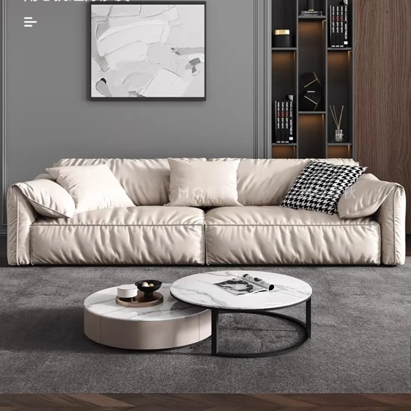 Italian Designer Living Room Sofas 3 Seater Beige Lazy Lounge Living Room Sofas Loveseat Sleeper Divano Moderno Furniture Home