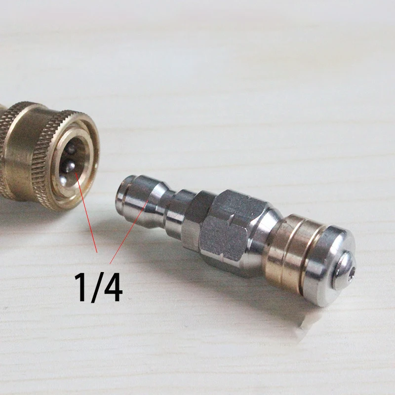 1/4 3/8 Jetter Washer Nozzle Drain Sewer Dredge Cleaning Pipe Nozzle Stainless Steel Rotary Nozzles Quick Plug Drain Hose Nozzle