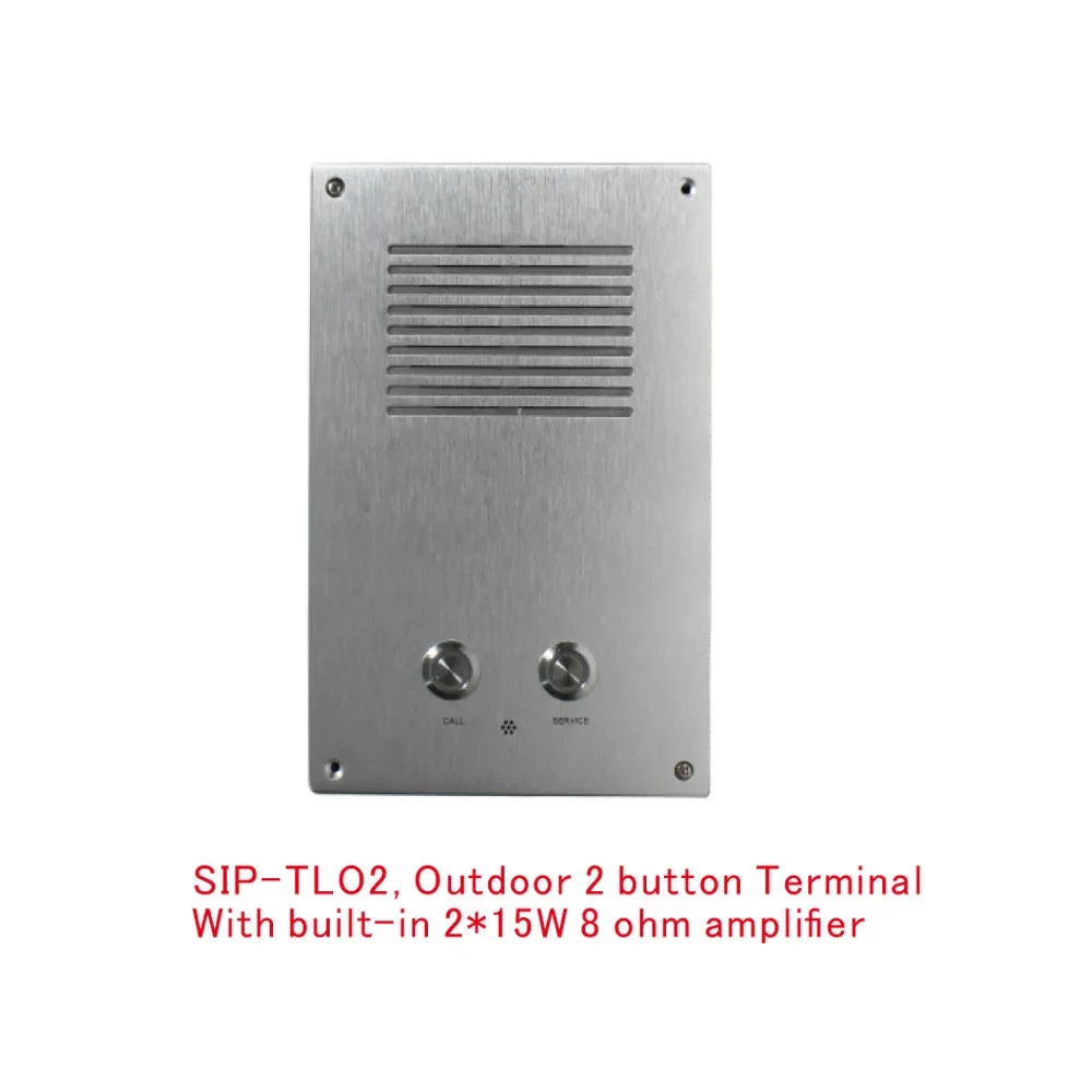 T Two Key Alarm Terminal Visual Intercom SIP Network Visual Intercom System Version Outdoor 2 Buttons Terminal