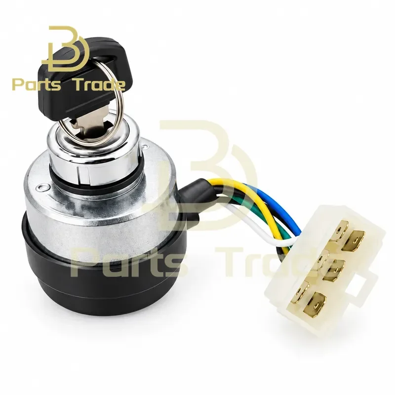 Electric Start Switch 6 Wires for Air Cooled Diesel Generator Accessories 1PC