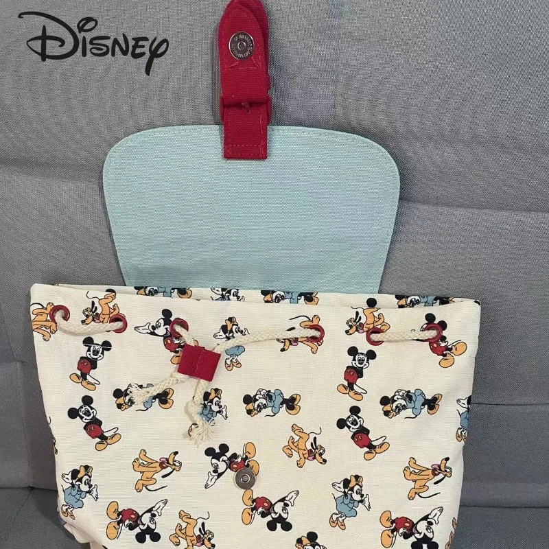 Disney Mickey tas ransel anak perempuan, tas punggung anak perempuan merek mewah, tas sekolah motif kartun kualitas tinggi, tas ransel serut modis untuk anak perempuan