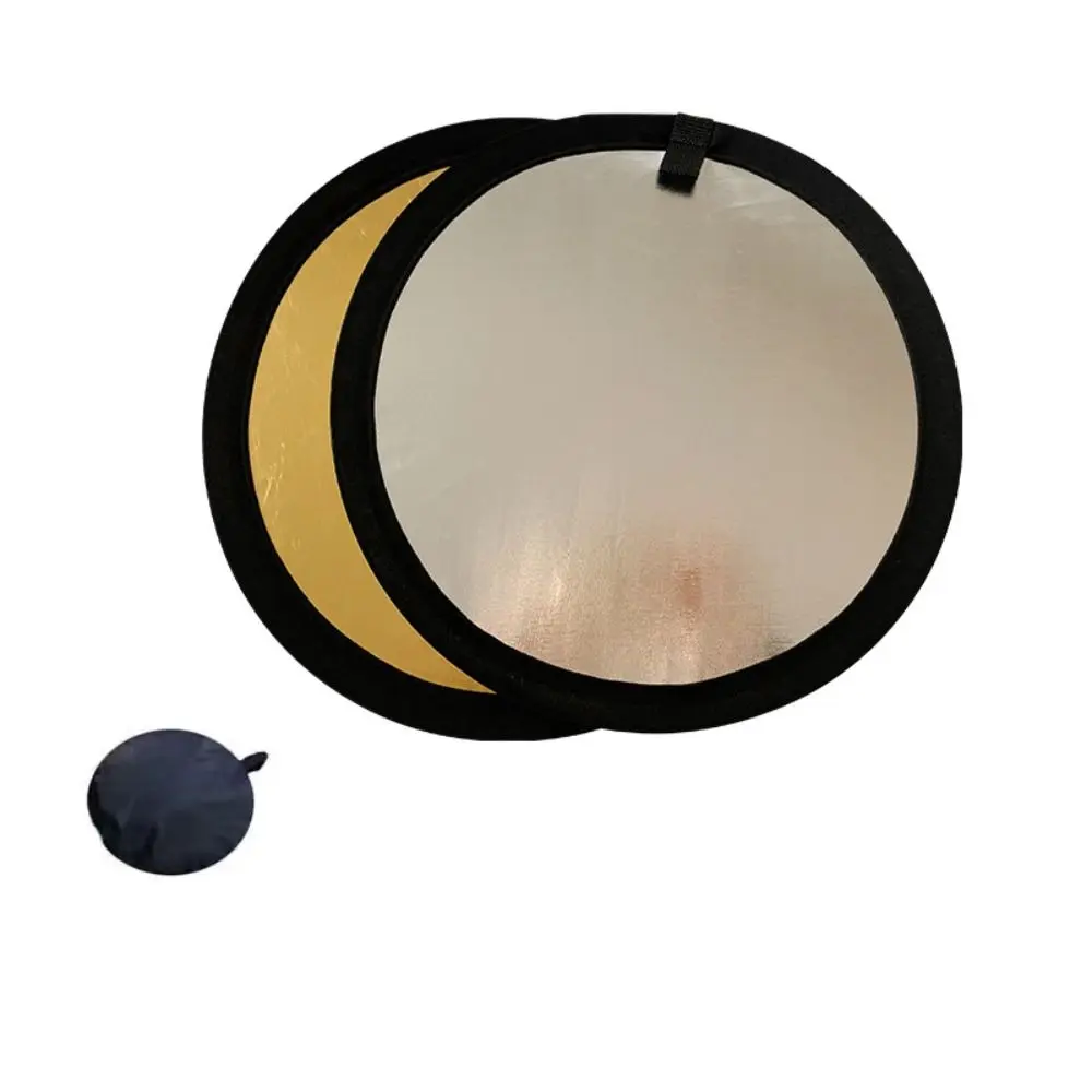 New Portable 2/5in1 Photography Reflector Collapsible Outdoor Reflector Panel Round Soft Light Polishing Plate Photo Studio