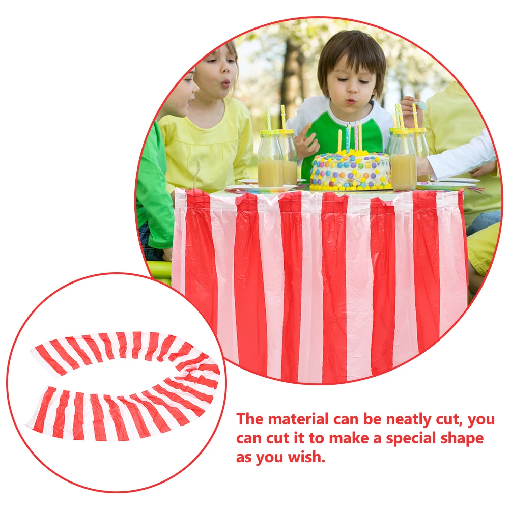 

2Pcs Tablecloth PEVC Carnival Decorative Table Foldable Table Cloth Cloth Party Decorations Reusable Home Supplies
