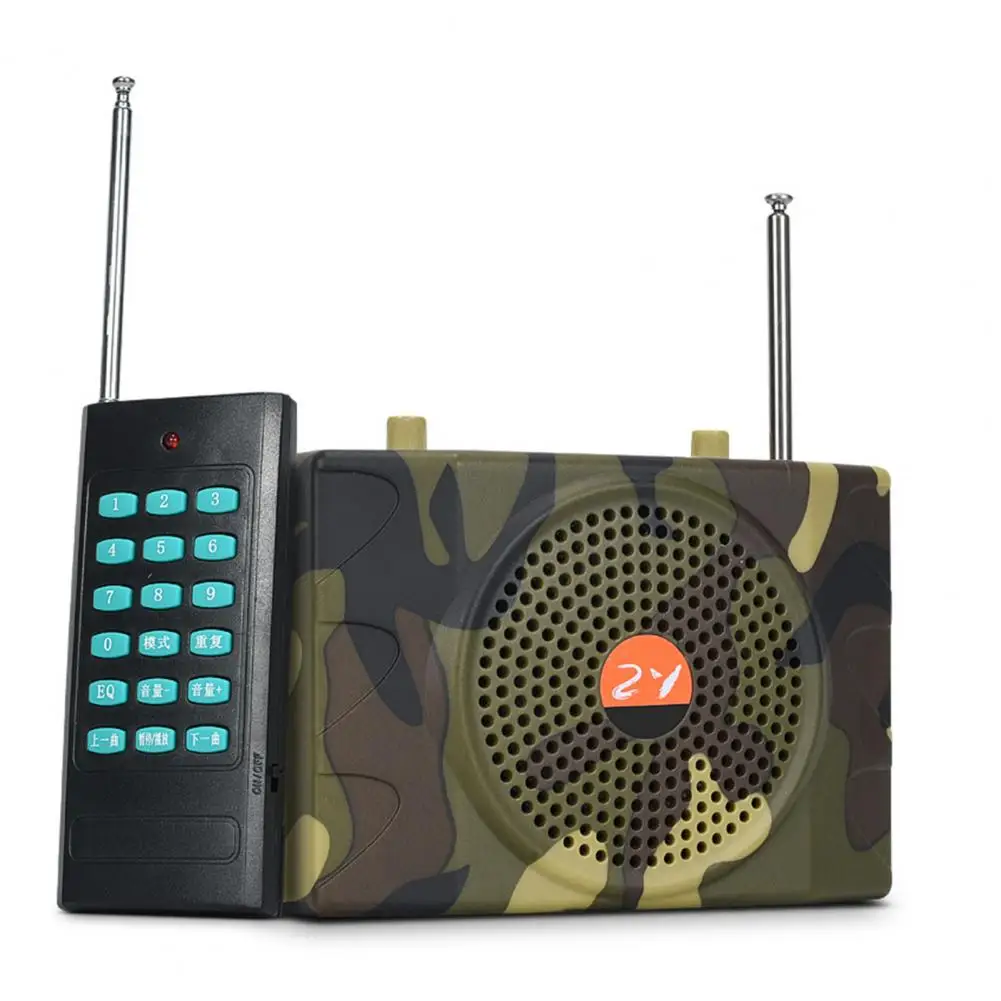 E-898 Megaphone HiFi Intelligent Noise Reduction Infrared Remote Controller Camouflage Bluetooth-compatible Wireless MP3 Speaker