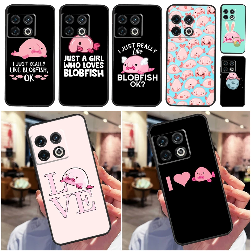 Cute Blobfish Case For OnePlus 10 9 Pro 8T 9RT 10T Ace OnePlus Nord N10 N20 N100 N200 2T CE 2 Lite Cover