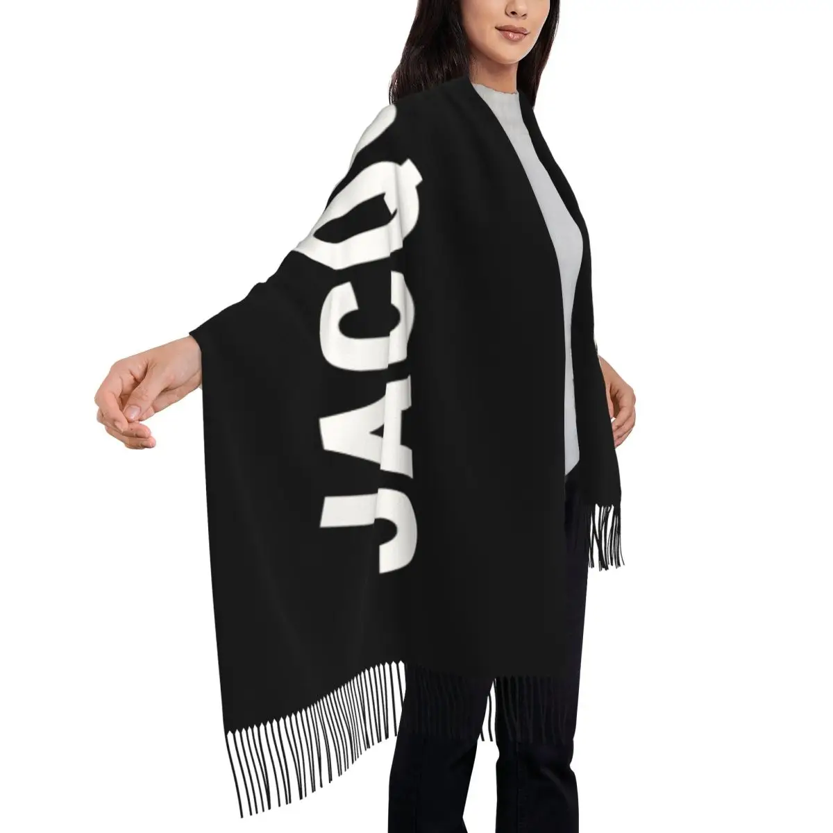 Design Luxury Brand Jacquemu Scarf Shawl Wrap for Women Winter Warm Large Soft Scarf Neckerchief Tassel Scarves