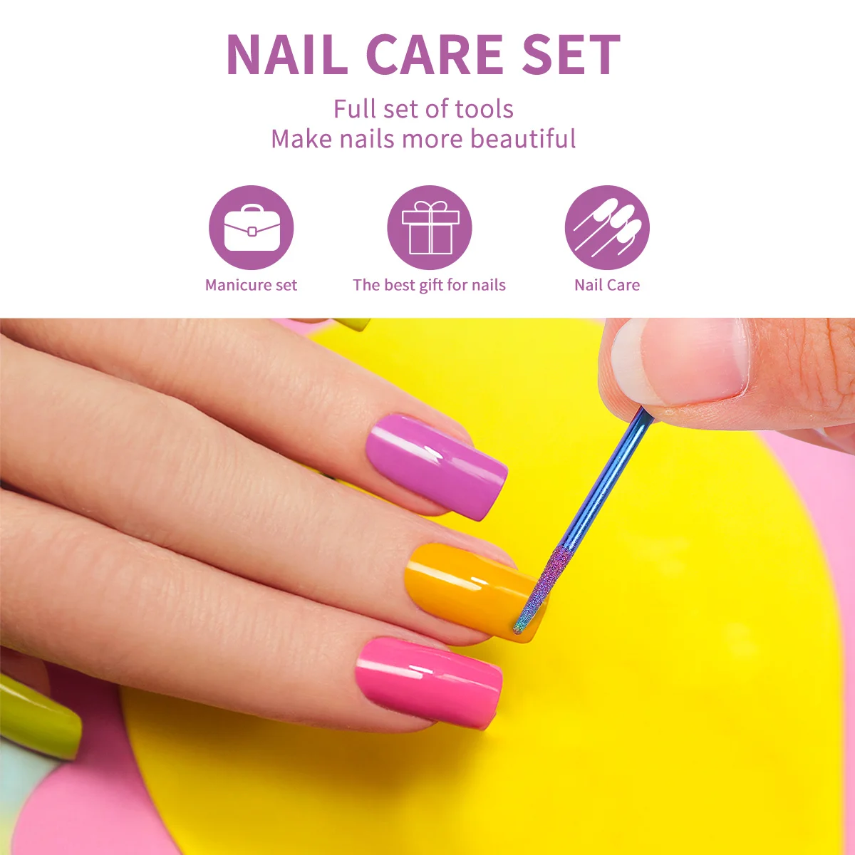 10 szt. Frezów do manicure Profesjonalne głowice szlifierskie do naturalnych i sztucznych paznokci Akcesoria do elektrycznej pilarki