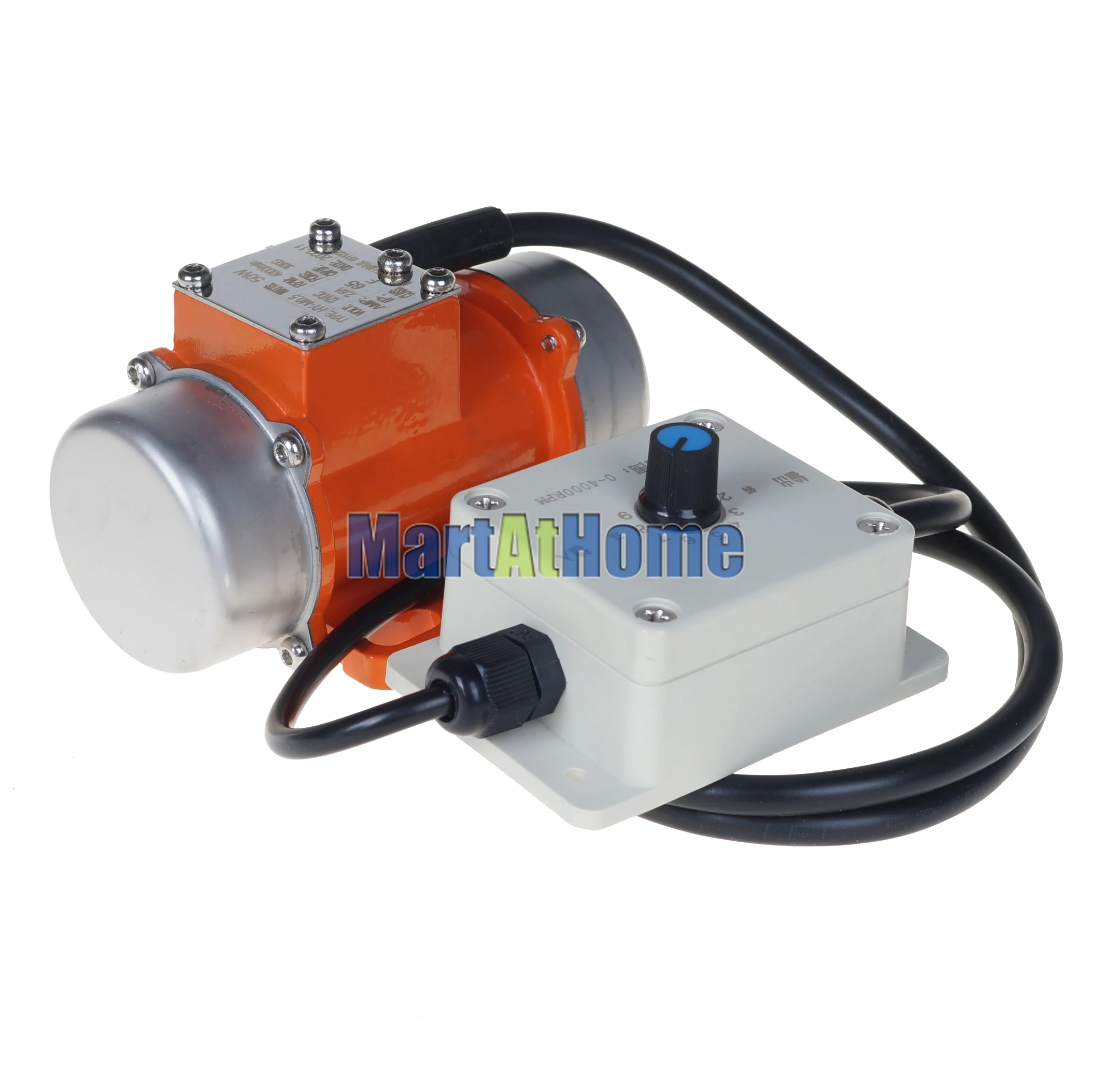 15W ~ 50W 12V / 24V borstelloze DC-trilmotor Trillingsmotor 10 ~ 30KG 5000 RPM met snelheidsregelaar voor feeder, trilscherm