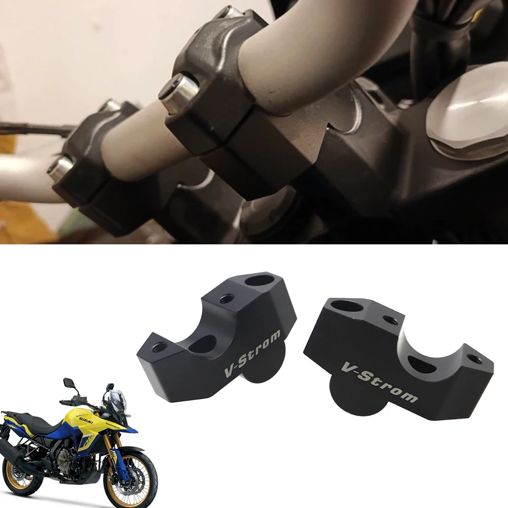 Para Suzuki V-STROM 800DE V STROM 800 DE elevadores DE manillar accesorios DE motocicleta abrazadera montaje manillar elevador mover piezas traseras