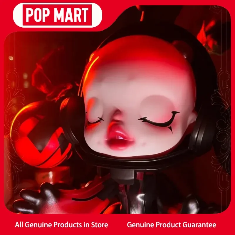 

Genuine Pop Mart Mega α Skullpanda 400% Red Crystal Fashion Gift Decoration Birthday Gifts For Girls Mysterious Box Trendy Toys