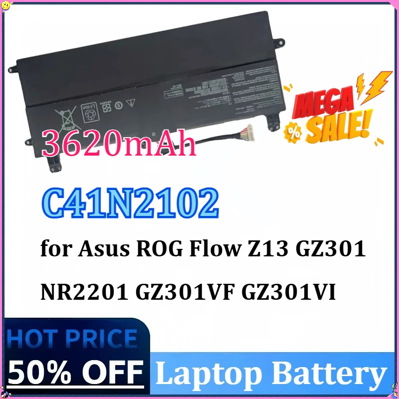 

Новый аккумулятор для ноутбука Asus ROG Flow Z13 GZ301 NR2201 GZ301VF GZ301VI GZ301VU GZ301VU серии ноутбуков 3620 мАч