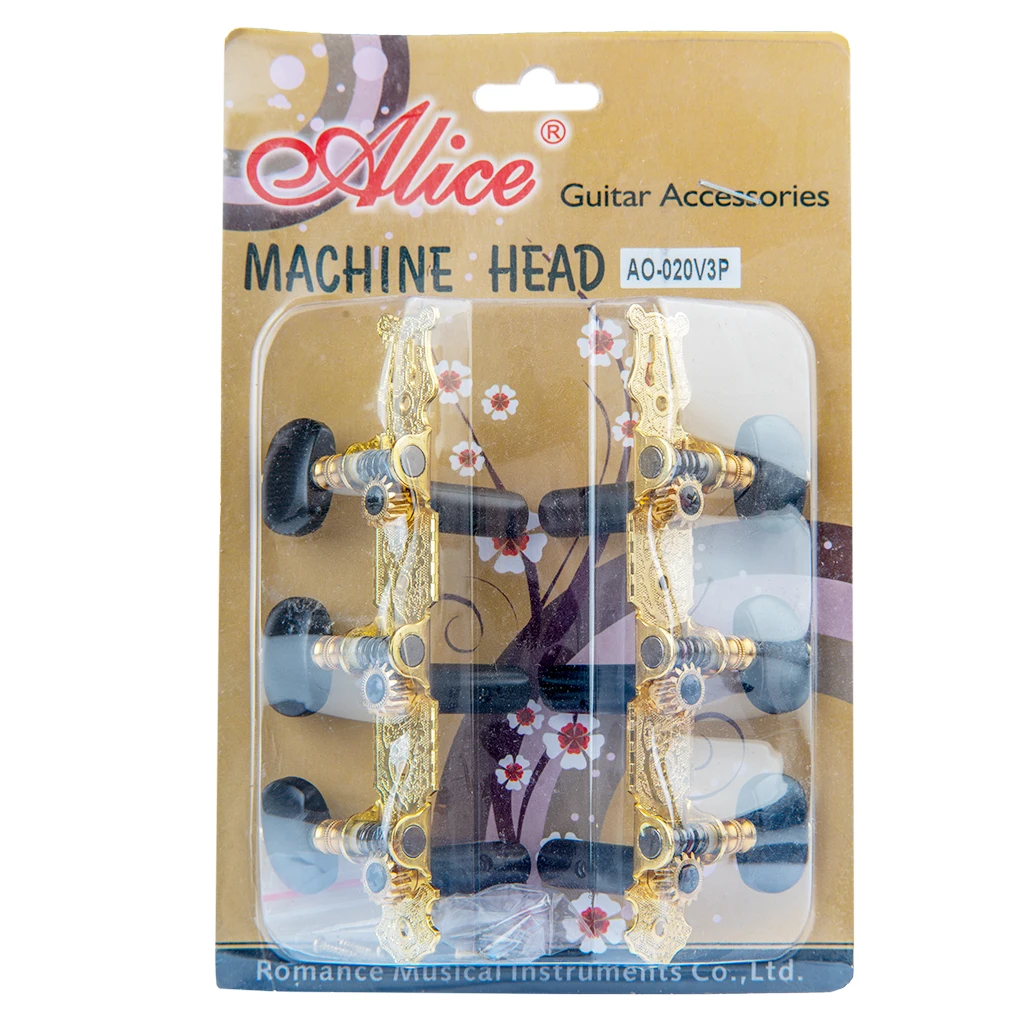 Alice AO-020V3P(N) Guitar Accessories Tuning Pegs Open Guitarra Machine Heads Classical Guitar String Tuning Key Peg W/Screws - Image 6