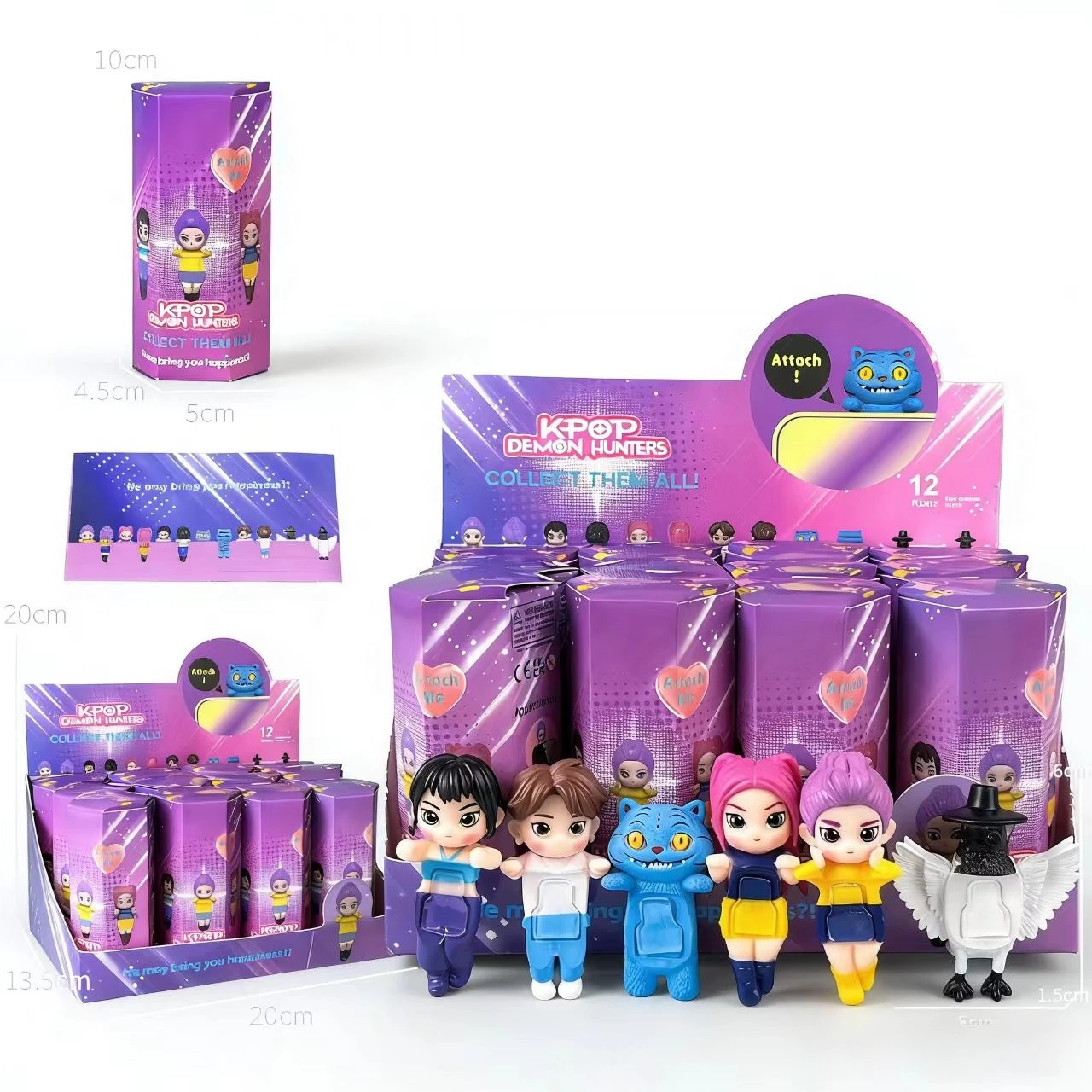 

Hot Selling Kpop Demon Hunters Blind Box Series Anime Figures Ornaments Dolls Fans Children Birthday Gift Random Blind Box