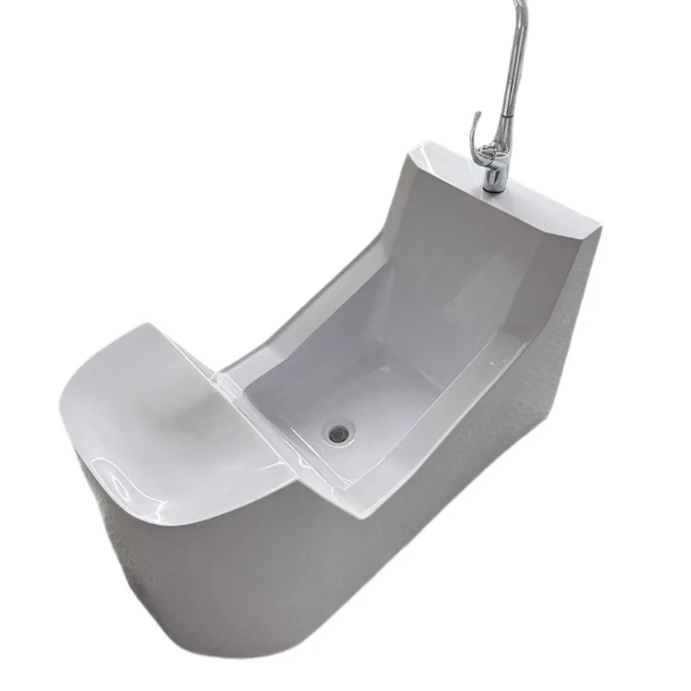 Wholesale artificial stone foot wash basin, hand washing and foot washing integrated large size