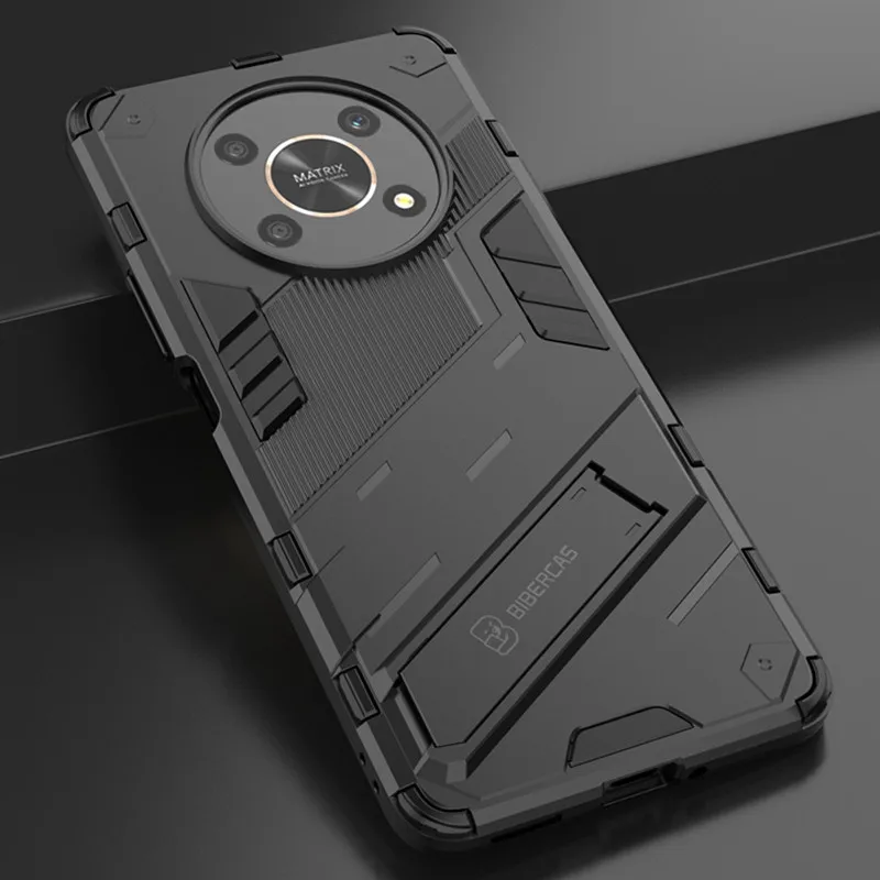 For Honor Magic 4 Lite Case Magnetic Holder Shockproof Armor Phone Cases for Honer Magic4 Lite 5G 4Lite Light 5G Rugged Cover