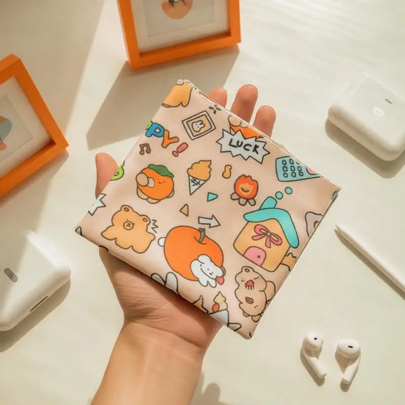 Folding Travel Toiletry Bag Large Capacity Patchwork Cloth Pouch Multi-functional for Makeup Skincare Mini Camera Storage