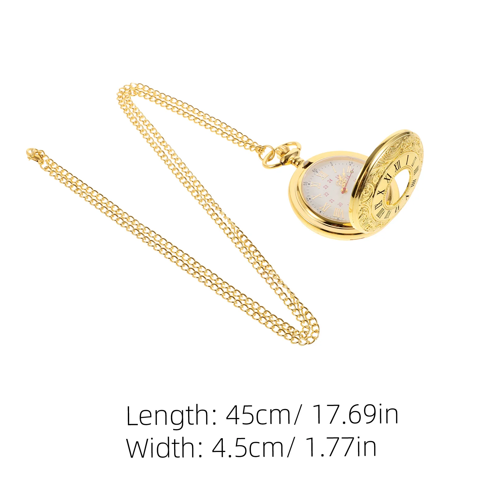 ساعة الجيب الرجعية خمر الأرقام الرومانية المدمجة خفيفة الوزن الزخرفية ملحق لجميع الأعمار للجنسين هدية ساعة الجيب #6