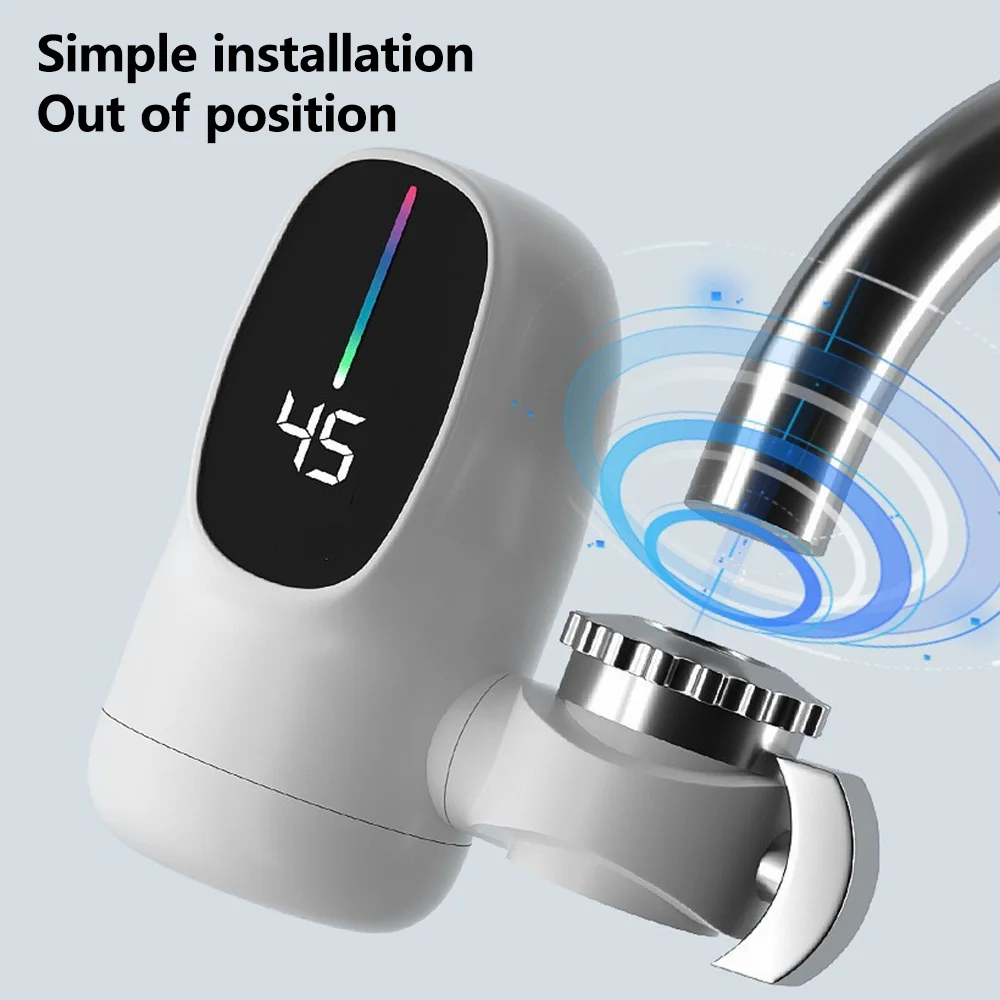 Instant Electric Hot Water Heater Kitchen Faucet Adapter Fast Heating Tap Digital Display Water Heater Bathroom Accessories