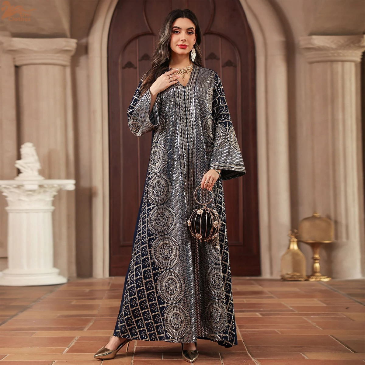 

Uni Dubai Abaya Luxury For Muslim Women Embroidery Maxi Dress Kaftan Elegant Sequins Women Clothing 2026