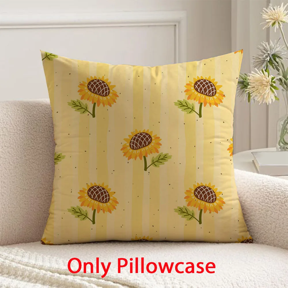 

Thanksgiving Day Pillow cover autumn decorative 45x45 cushions cover for stripe and flower pattern pillow case decor cushions
