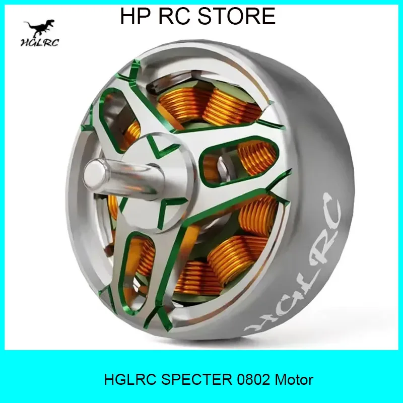 

HGLRC 2025 New SPECTER 0802 Brushless Motor 21000KV | 1S LIPO Ready | 31-41mm Prop Compatible for FPV Freestyle Tinywhoop Drone