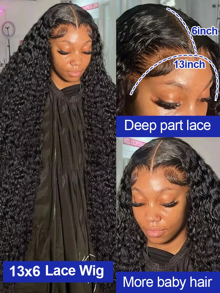 Malaysia Virgin Raw Wet and Wavy Human Hair Wig Preplucked Hairline Bleached Knots Transparent Hd Lace 300% Density Water Wave Full Lace Frontal Wig Bouncy Jerry Culry Human Hair Glueless Wig 40 42 In image 3