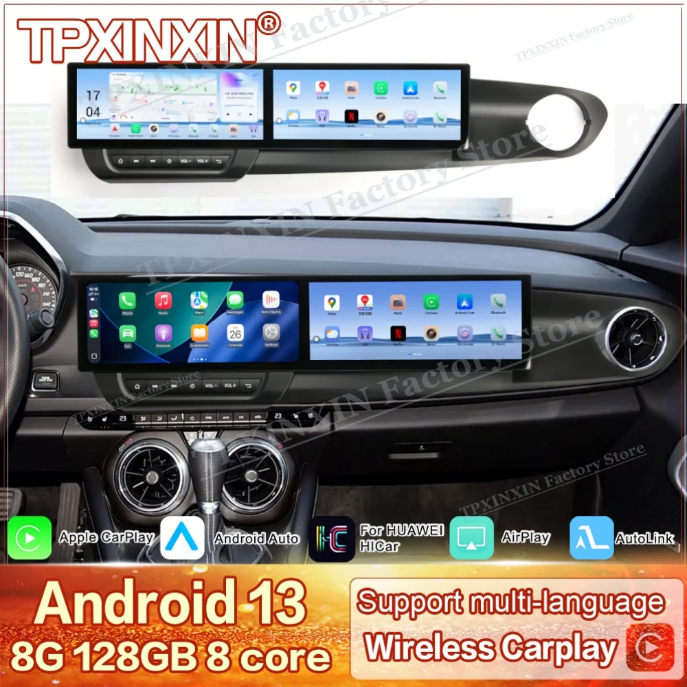 

For Chevrolet Camaro 2016~2025 Android Auto 12.3‘ Dual Screen Interaction Multimedia GPS Navigation Car Radio Stereo Head Unit