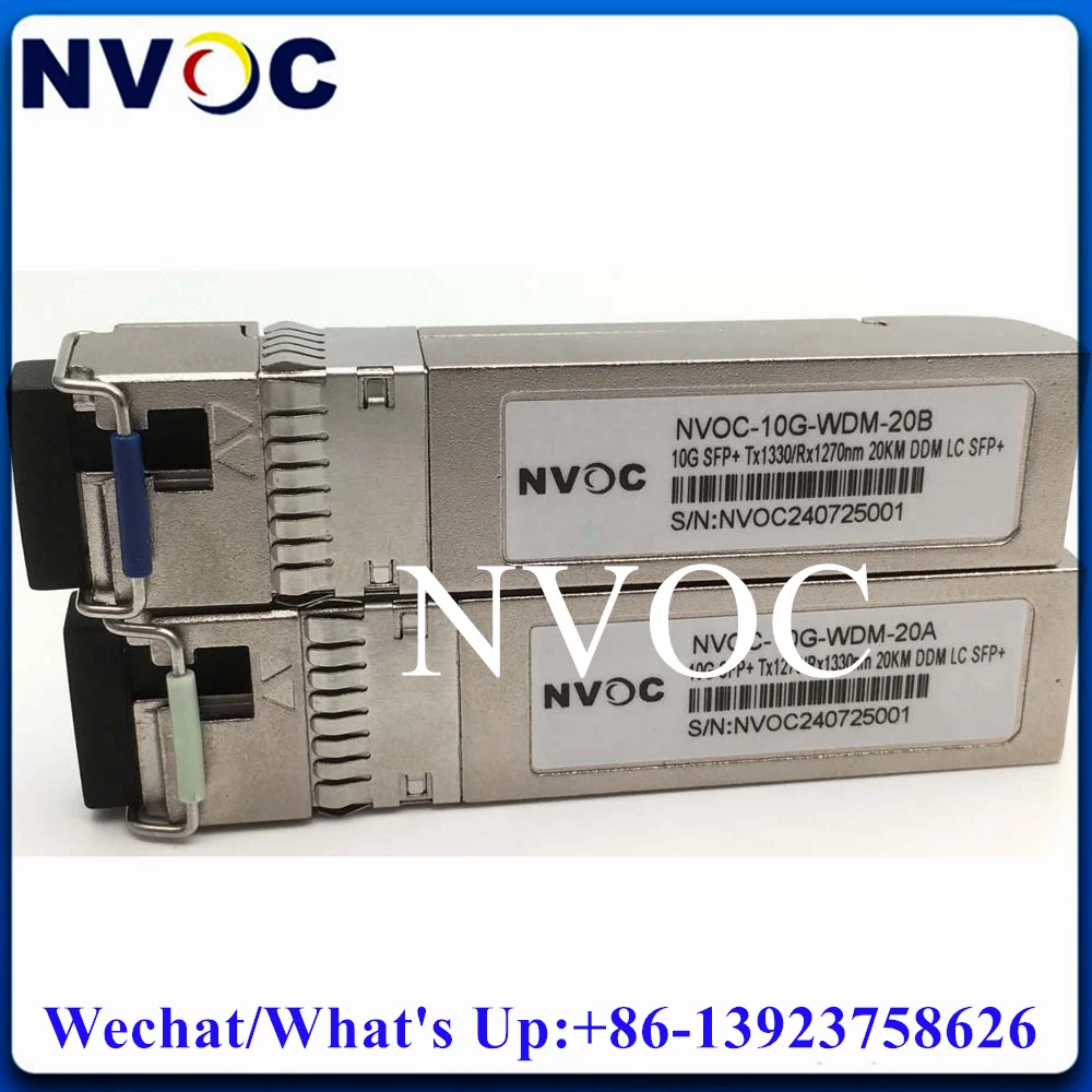 Imagem -02 - Módulo Wdm 10g Sfp Mais Bci 20km do Transceptor da Fibra Ótica 1270nm 1330nm lc dm Simplex para a Rede da Fibra Ótica Smf Interruptor do Oem 5pair