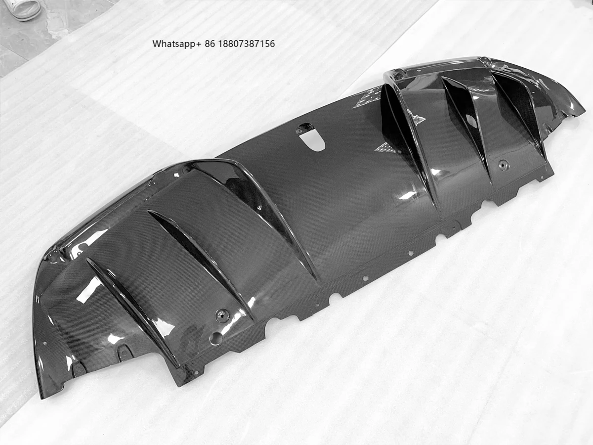 296 Auto Parts OEM Style Dry Carbon Fiber Body Kit  Automotive Accessories Rear Bumper Spoiler Rear Lip forFerrari 296