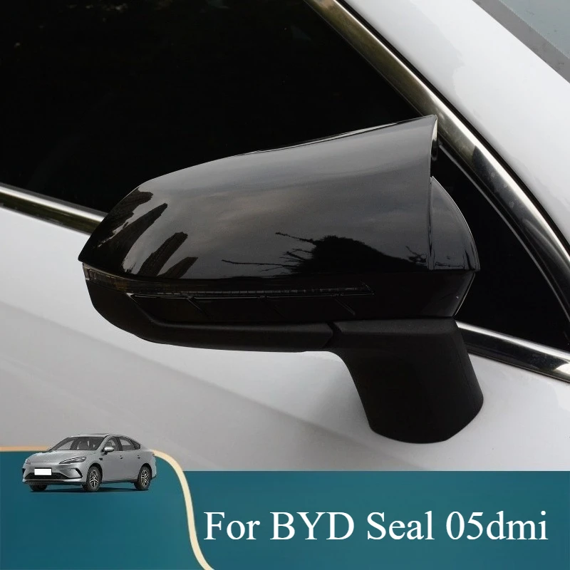 

Ox Horn Side Mirror Cover Rearview Mirror Cap Housing Exterior Modified Accessories for BYD Seal 06