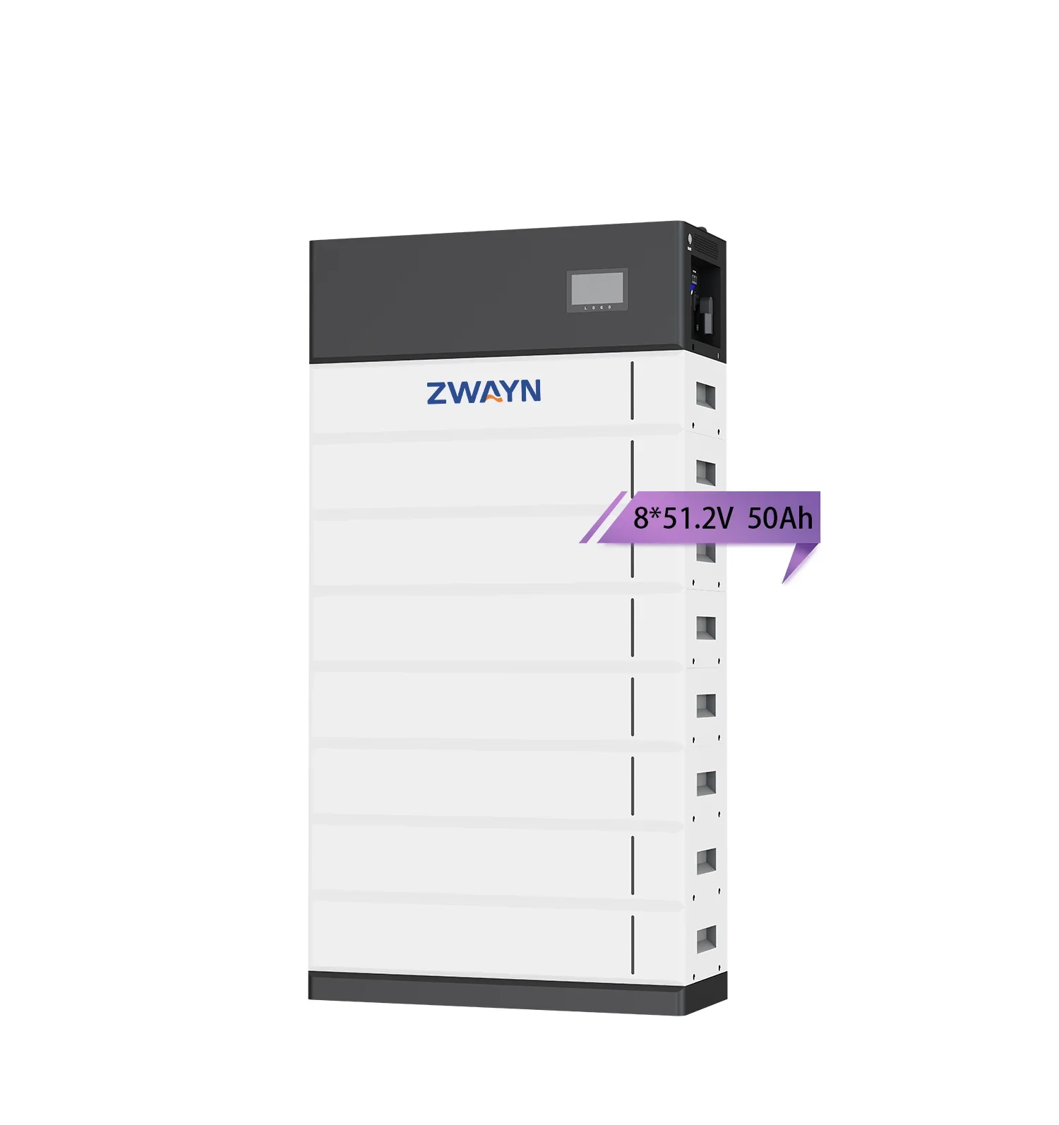 Zwayn CE Approved 409.6V 10KWH 20KWH Growatt Solar Inverter Battery 51.2V Stackable LiFePO4 Energy Storage Batter