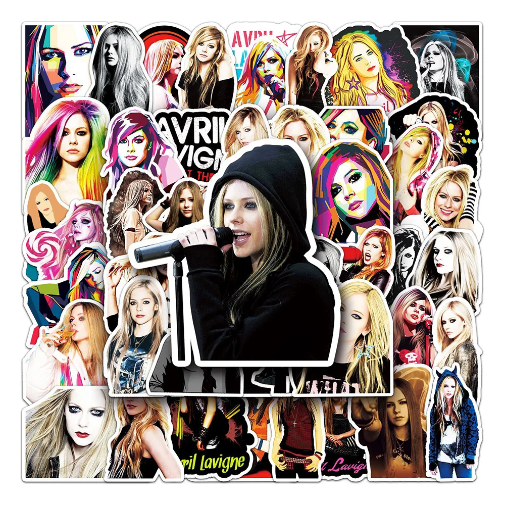 10/30/50pcs Singer Avril Ramona Lavigne Stickers Rock Music Album Sticker DIY Phone Case Suitcase Laptop Cool Decals Decoration