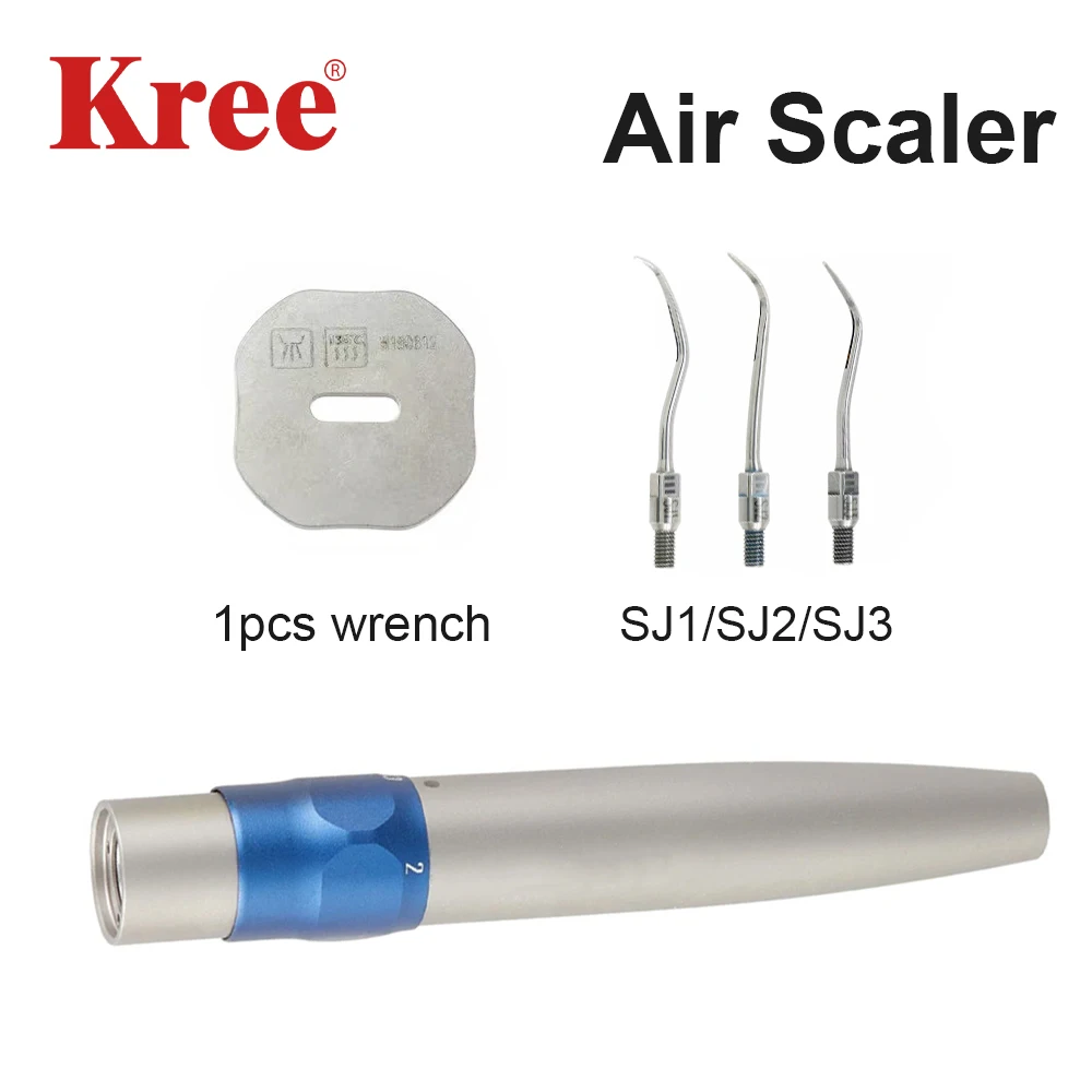 Dental Sonic Air Scaler Handpiece Led for KV Connector With 3 Perio Scaling Tip dentist Kit Teeth Cleaner Dentist tools