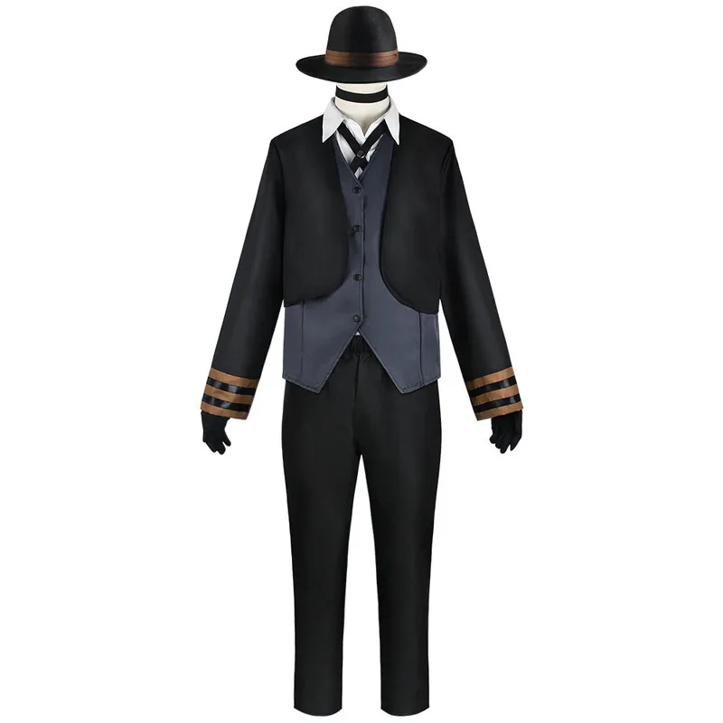 Nakahara Chuuya Cosplay Costume Include Hat Uniform Trench Coat Pants Outfits
