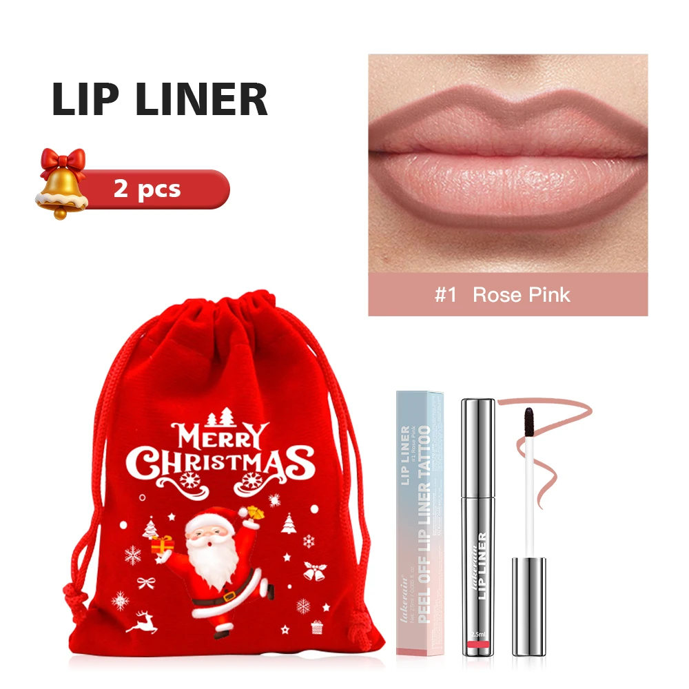 Waterdichte Lip Liner Peel Off Tattoo Lipgloss Waterdichte Langdurige Matte Lip Tint Bruine Contour Afscheur Lippen Vlek Cosmetische