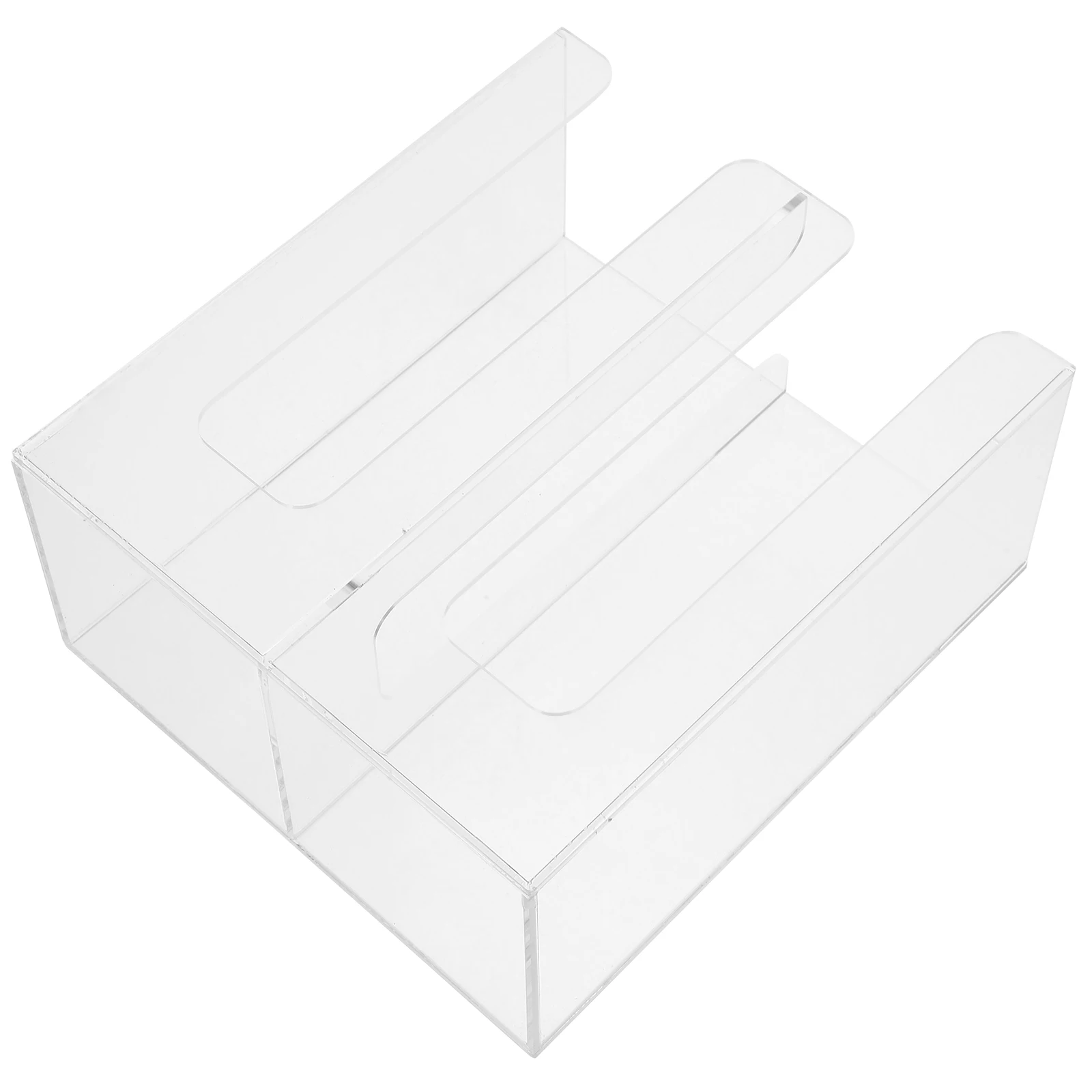 

Transparent Cup Holder Acrylic for Countertop Paper Cups Lid ganizer Wear resistant Dispenser Rack Household Single Slot