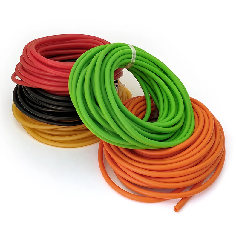 

Natural Latex Rubber Hose ID 1.6-12mm Multi-color Antifreeze High Elasticity for Slingshot Binding Speargun Band Tension Belt