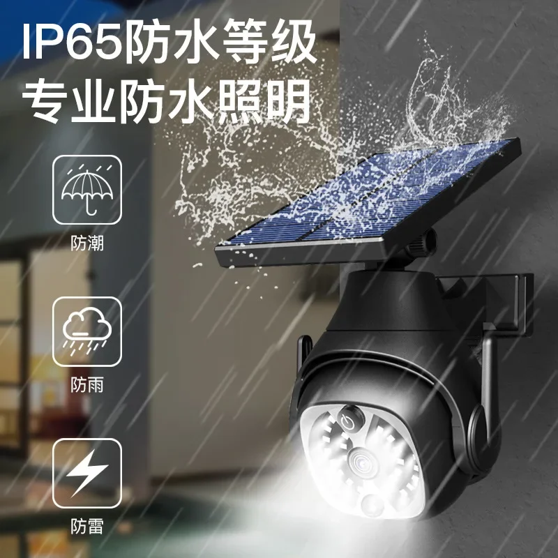 

Outdoor Solar Garden Light Led Simulation Surveillance Camera Intelligent Human Body Sensing Wall Light Waterproof Street Light