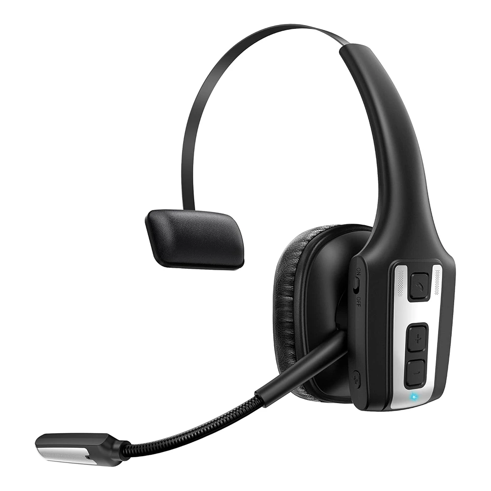 Happy New-  Wireless Bluetooth Headset with Mic for Work,Dual Noise Cancelling Microphones,for Truck Drivers, Work From Home