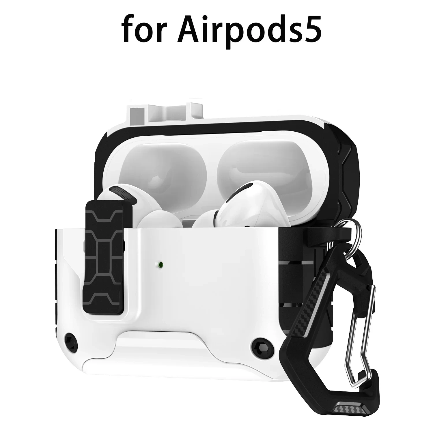 Magnetic Automatic Pop-up Cover Case for AirPods 5 (2026) Cover with Hidden Bracket Anti-Drop Armor Case for AirPods Pro 3 Funda