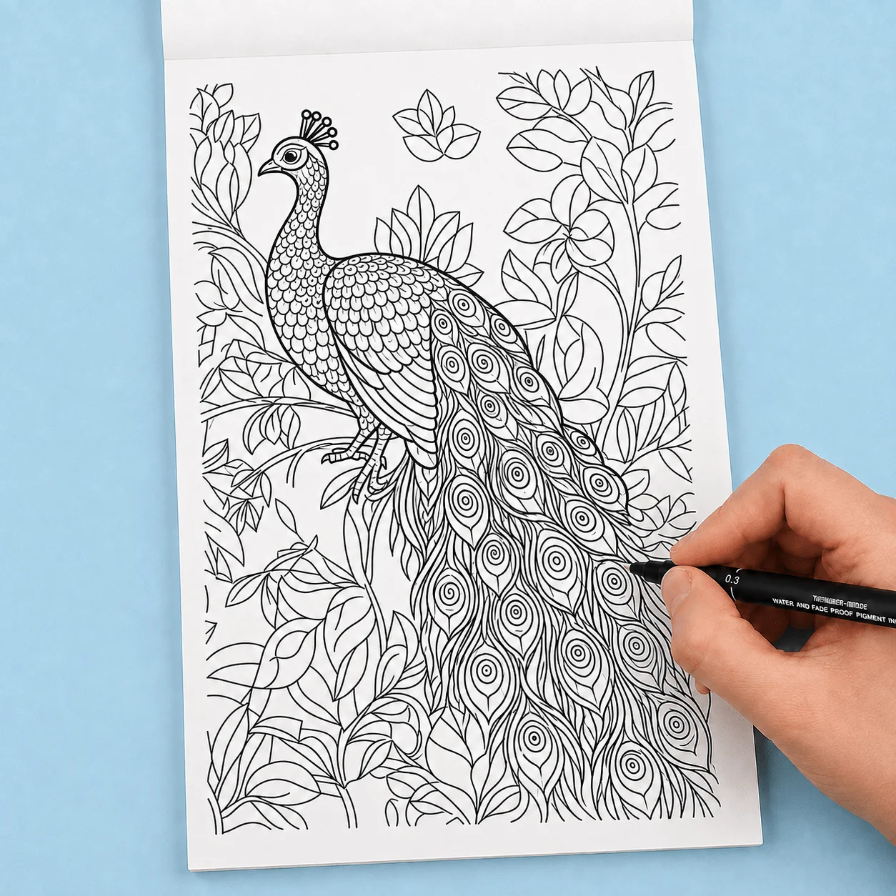A High-definition Fun Sketchbook, A Graffiti Sketchbook, Adult Decompression Hand Drawn Coloring Book, 24 Super Healing Patterns