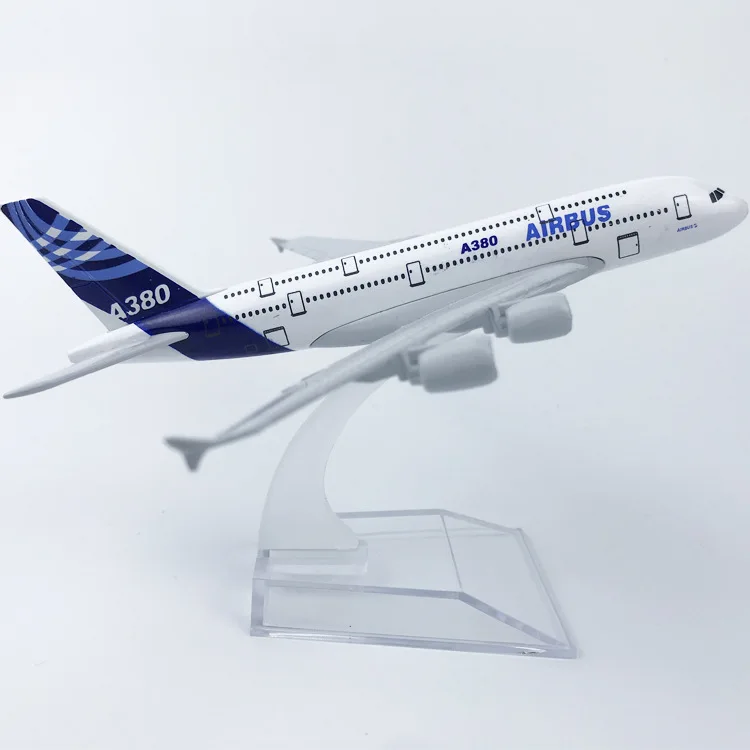 

16CM Aircraft Model Airbus Series A380 A350 A330 A320 Solid Alloy Simulation Aircraft Model Toy