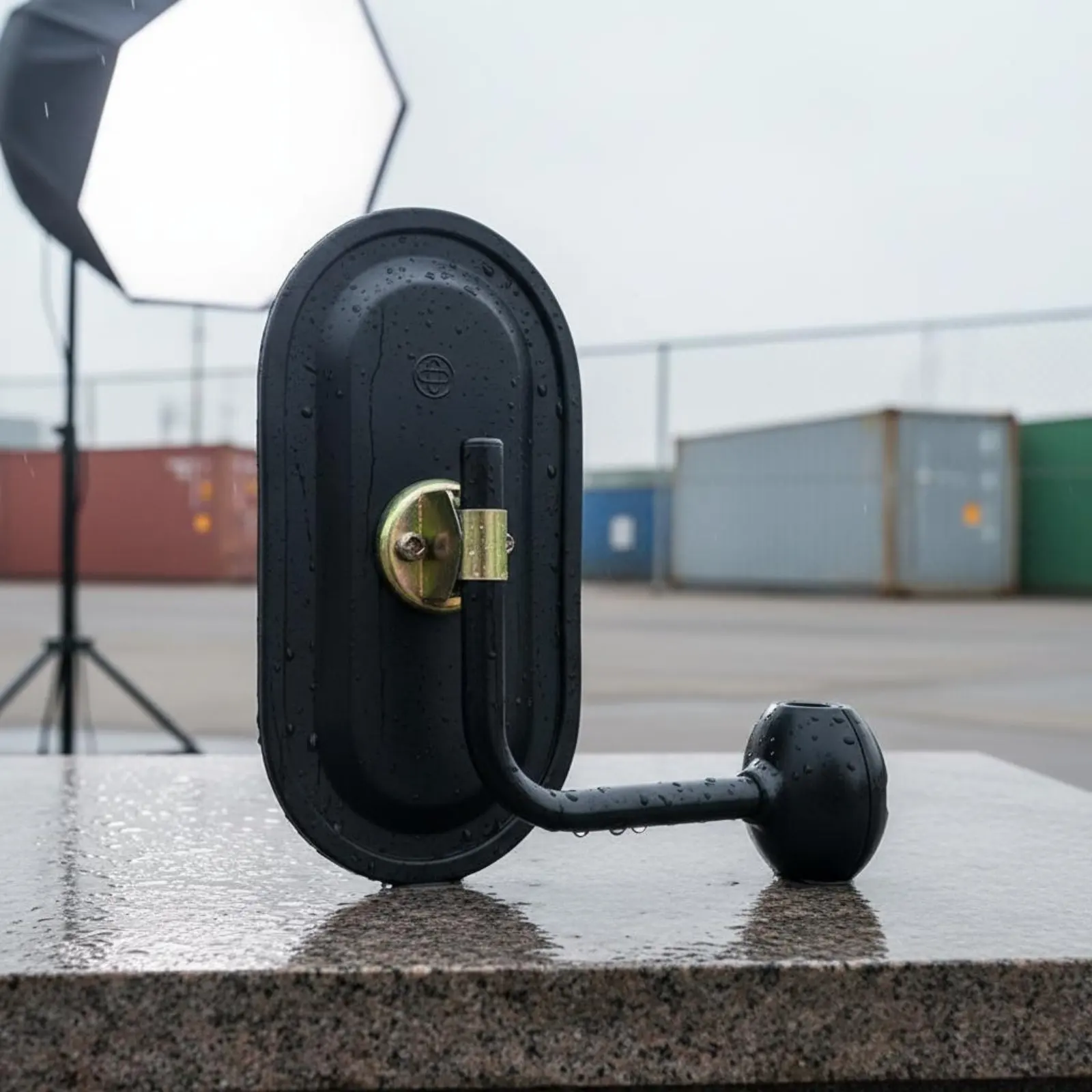 

Excavator Rearview Mirror Easy to Install Excavator Side Mirror Vehicle Accessory Anti-Shock Convex Lens for Construction Site