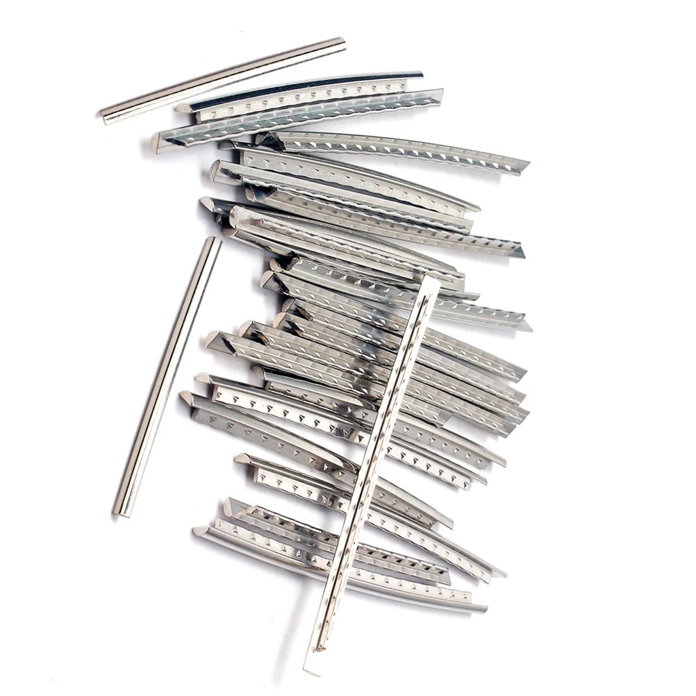 

24Pcs Guitar Fret Wire Metal 2.9mm Silver Replacement High Strength Thermostable for Electric Bass Acoustic Guitar Fingerboard