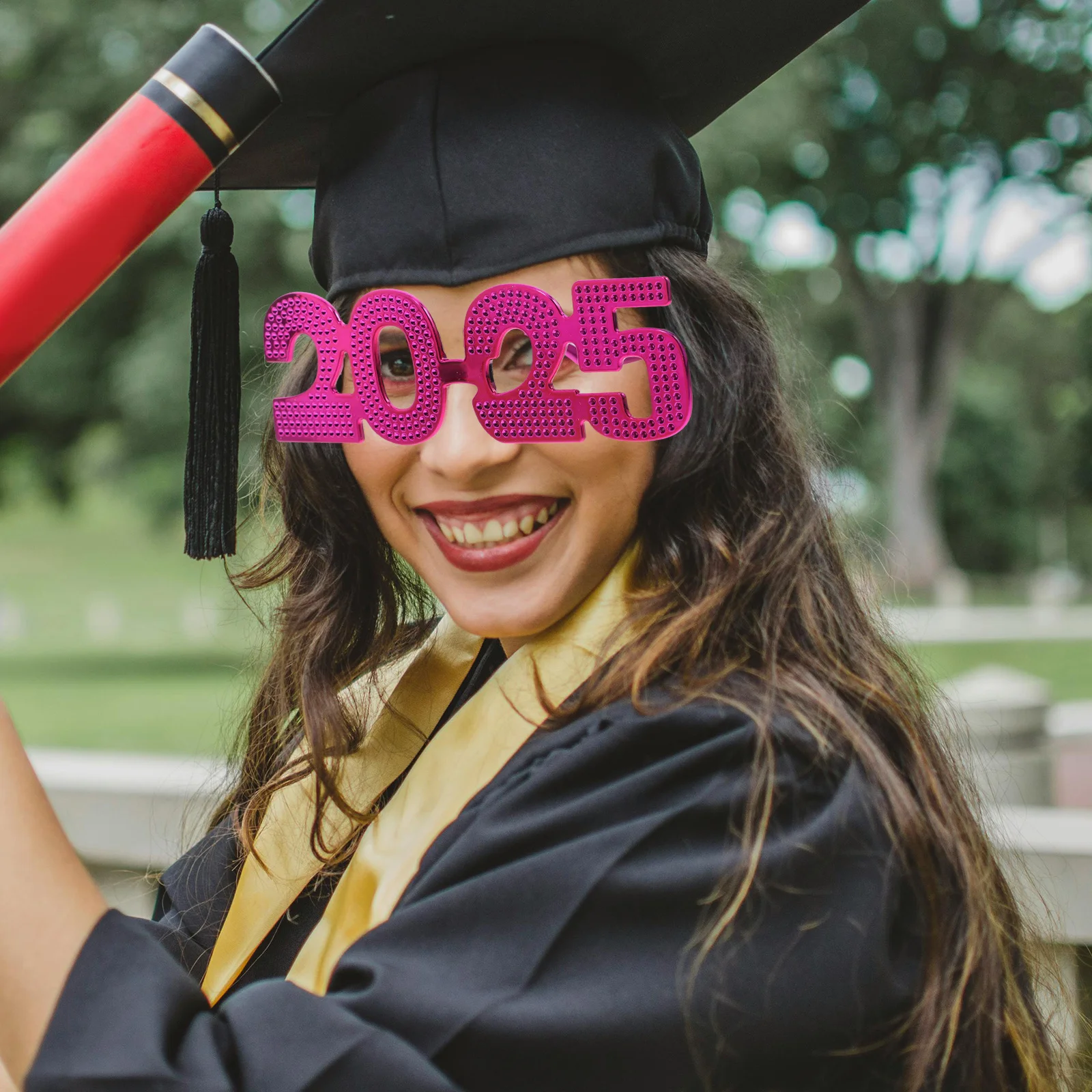 

New Year Party Glasses 2025 Eyewear Creative ABS Material Comfortable Party Glasses Decor Photo Accessories 2025 Eyeglasses